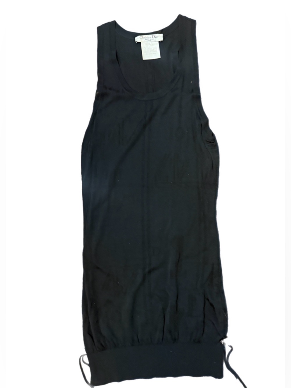 Dior Black Knit Tank Top (Size 4)